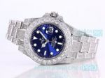 Swiss Replica Rolex Iced Out Watch 116610 Submariner Bue Dial 40MM